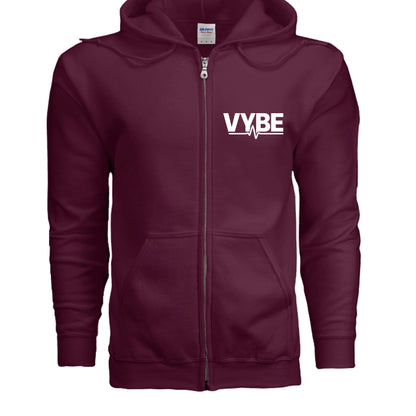VYBE Zip Hoodie Dark - VYBE Shop