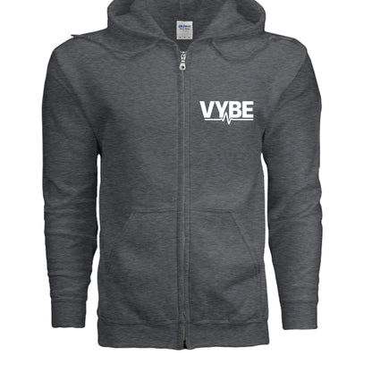 VYBE Zip Hoodie Dark - VYBE Shop