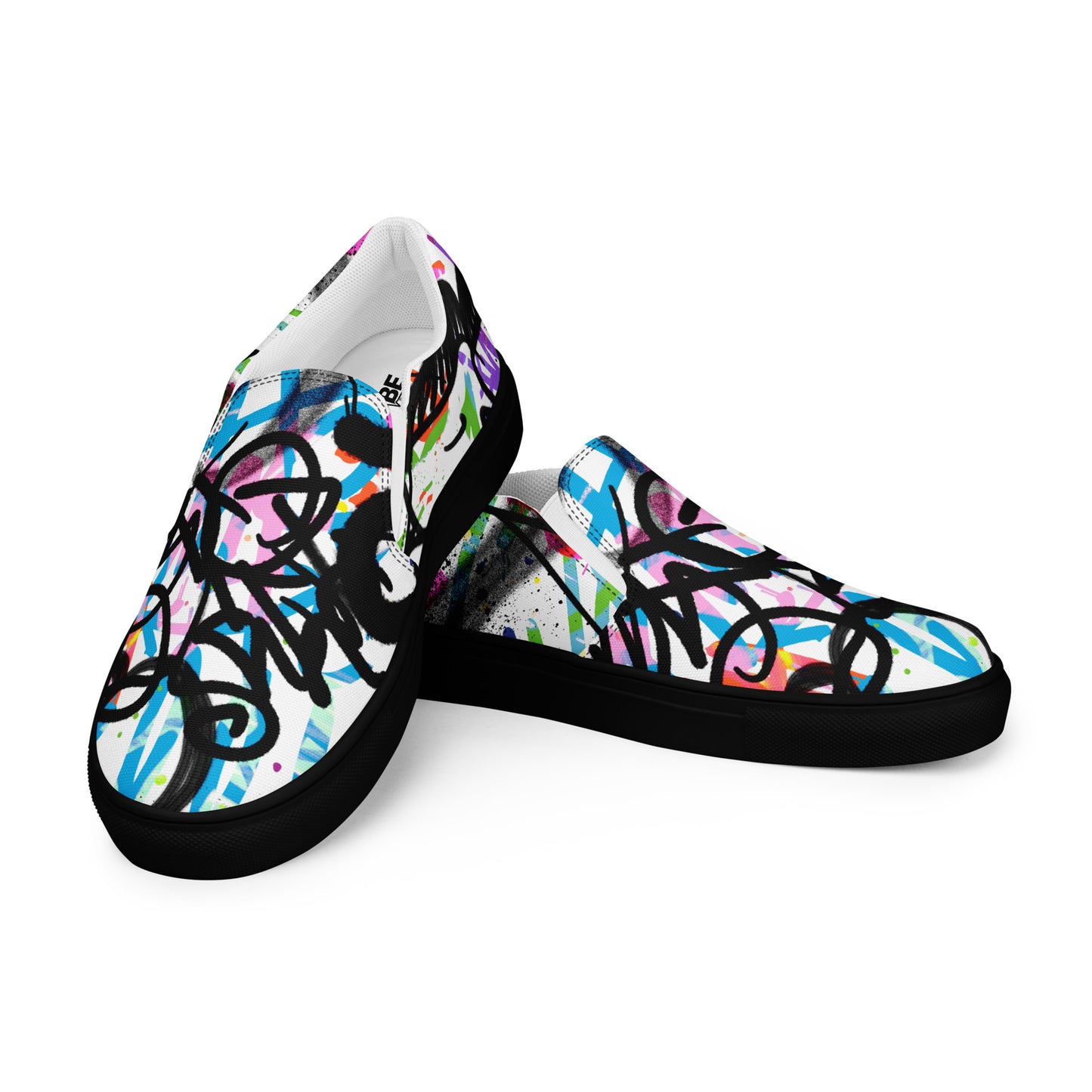 Men’s Graffiti Slip-On Canvas Shoes - VYBE