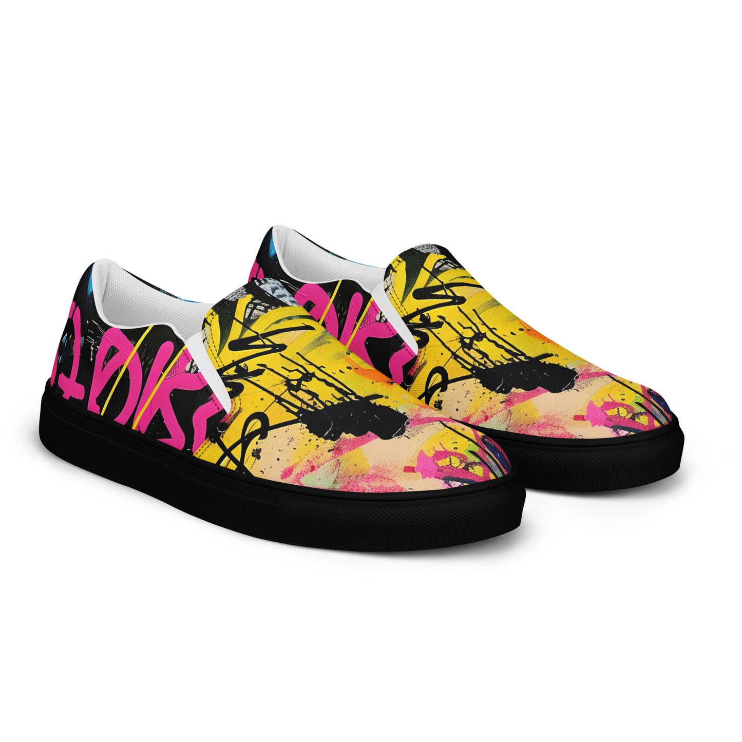 Women’s Graffiti slip-on canvas shoes - VYBE