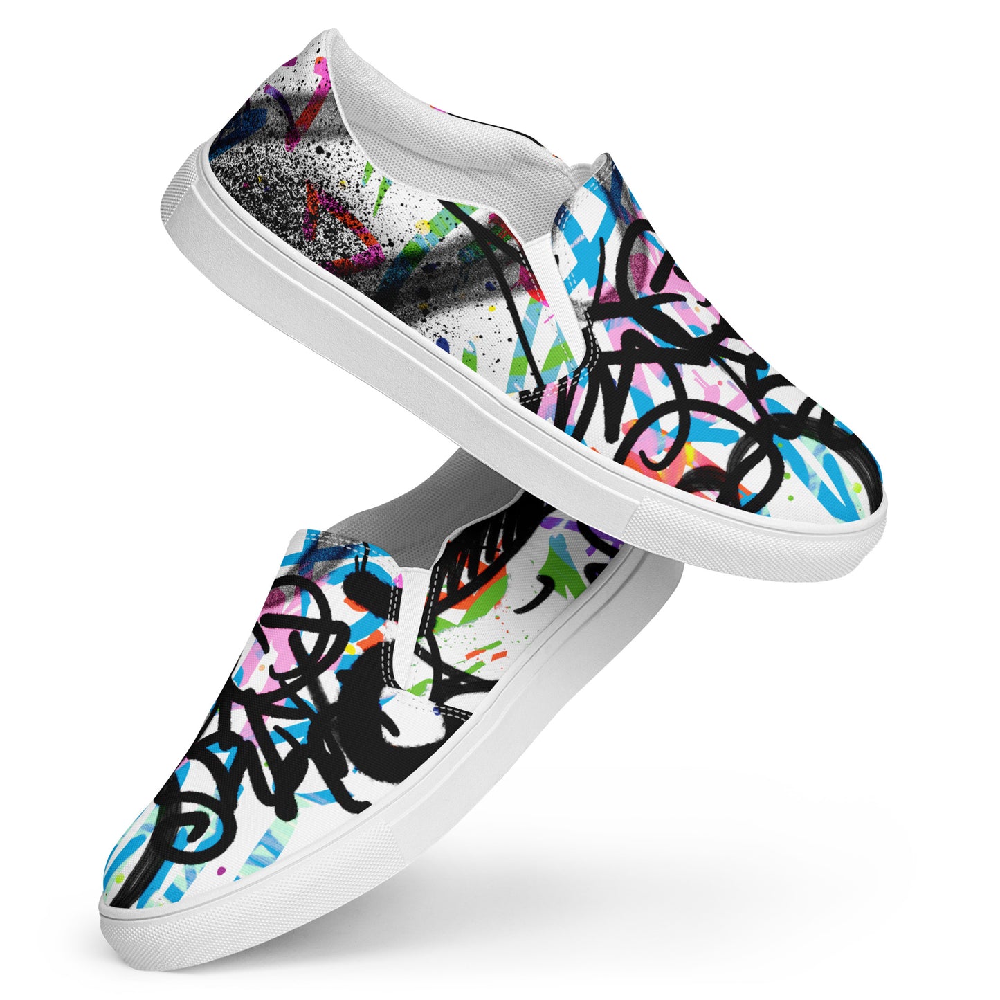 Women’s Graffiti slip-on canvas shoes - VYBE