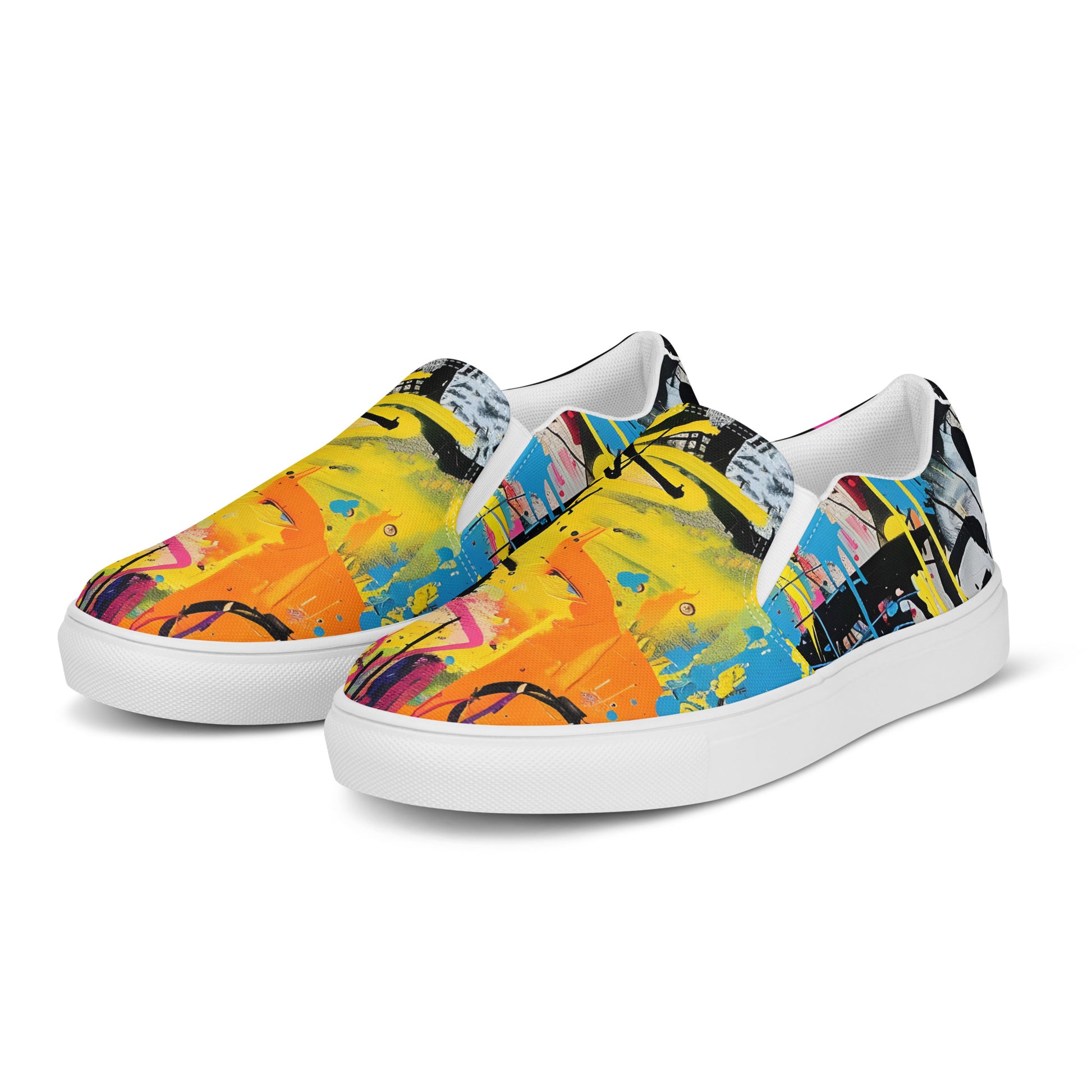 Women’s Graffiti slip-on canvas shoes - VYBE