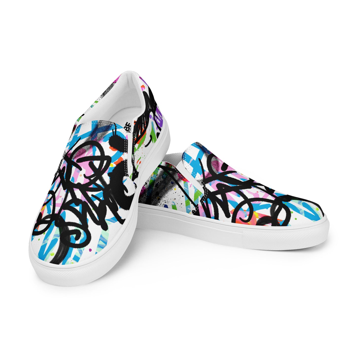 Men’s Graffiti Slip-On Canvas Shoes - VYBE