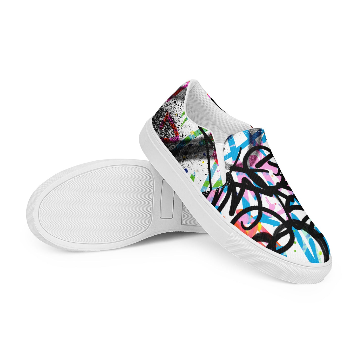 Women’s Graffiti slip-on canvas shoes - VYBE